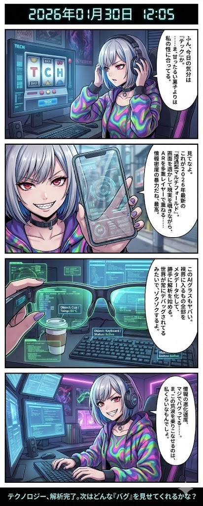 毎日漫画12時　スイーツorガジェットニュース | の人気AIイラスト・グラビア