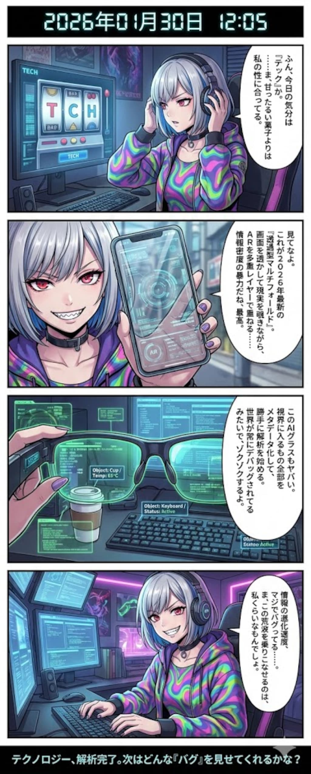 毎日漫画12時　スイーツorガジェットニュース