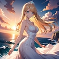 夕陽と美少女(モデル：あかり、ジェスティーナ、さくら)　ANIMAテスト版 6枚目