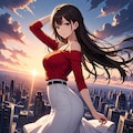 夕陽と美少女(モデル：あかり、ジェスティーナ、さくら)　ANIMAテスト版 10枚目