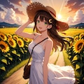 夕陽と美少女(モデル：あかり、ジェスティーナ、さくら)　ANIMAテスト版 2枚目