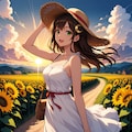 夕陽と美少女(モデル：あかり、ジェスティーナ、さくら)　ANIMAテスト版 4枚目