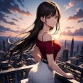 夕陽と美少女(モデル：あかり、ジェスティーナ、さくら)　ANIMAテスト版 9枚目