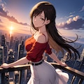 夕陽と美少女(モデル：あかり、ジェスティーナ、さくら)　ANIMAテスト版 12枚目