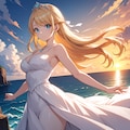 夕陽と美少女(モデル：あかり、ジェスティーナ、さくら)　ANIMAテスト版 8枚目