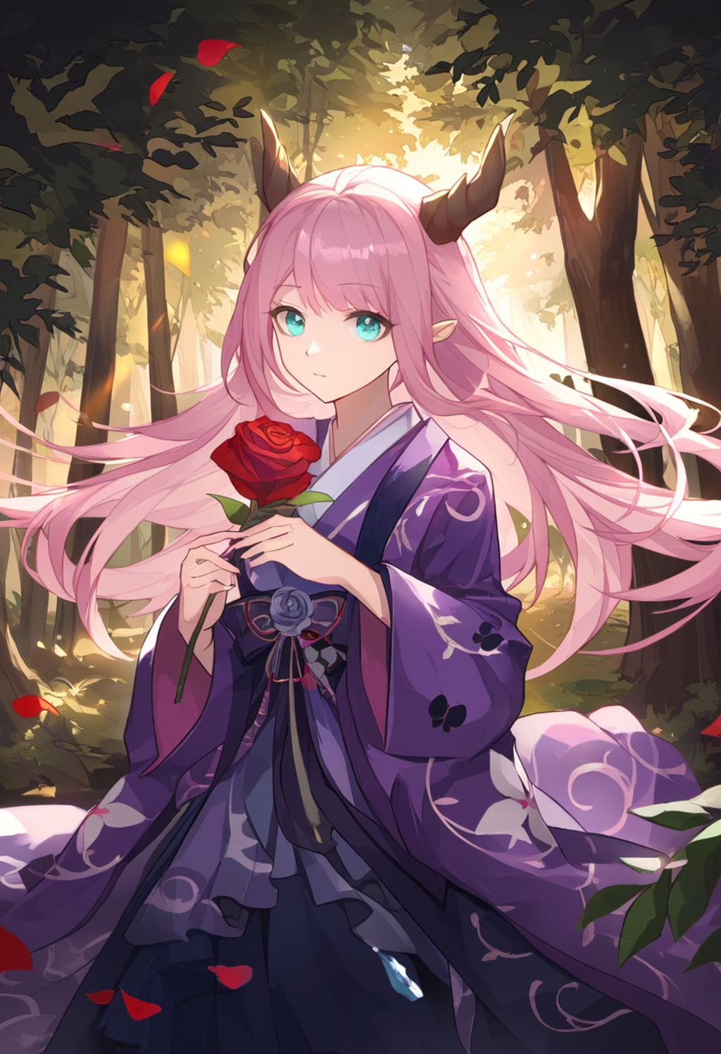 In the depths of a mystical forest