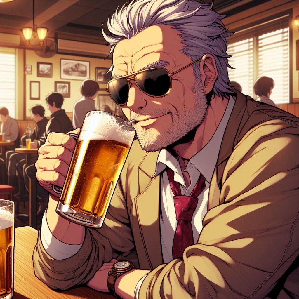 おっさんとビール