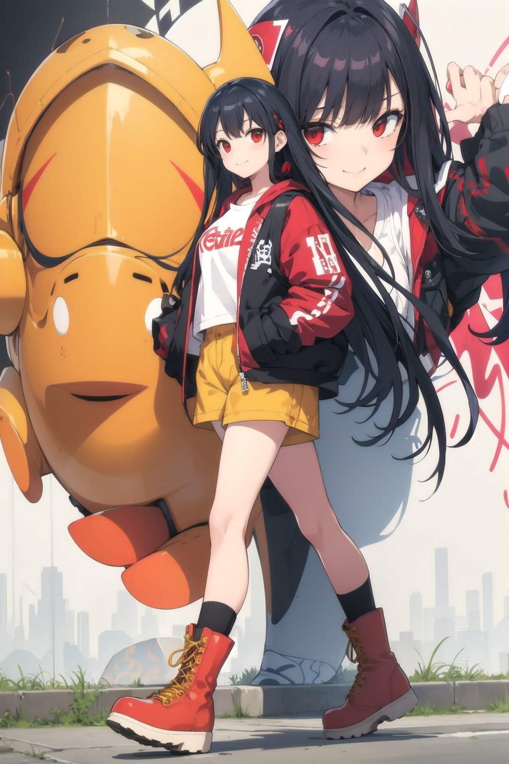 懐かしい初期の絵を座らせてみました