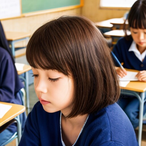 寝ている子供