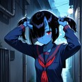 手ツインテを覚えた青鬼 2枚目