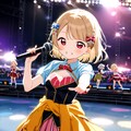 ちちぷい学園祭にゲスト出演してライブコンサートを開く中須かすみ（虹ヶ咲学園スクールアイドル同好会） 2枚目