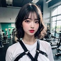 眼鏡女子校生がゴリゴリボンテージでポロリ 2枚目