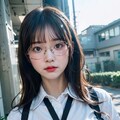 眼鏡女子校生がゴリゴリボンテージでポロリ 11枚目