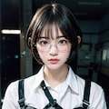 眼鏡女子校生がゴリゴリボンテージでポロリ 8枚目