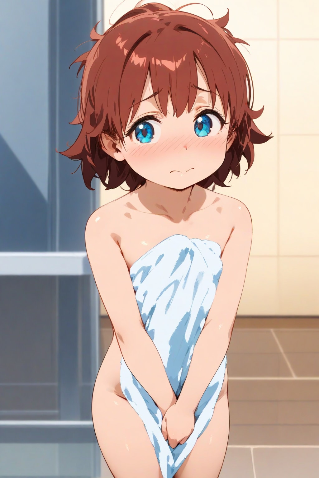 おまたを隠す女の子たち