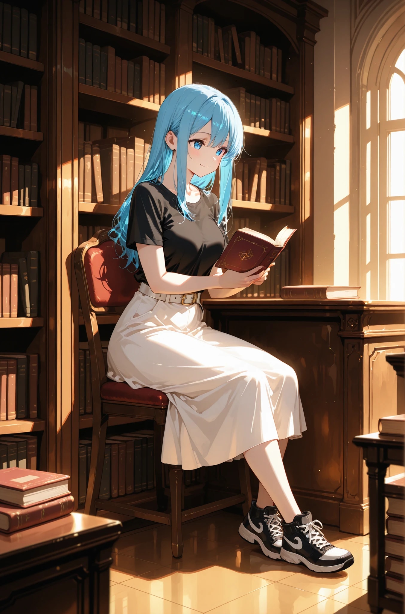 読書中