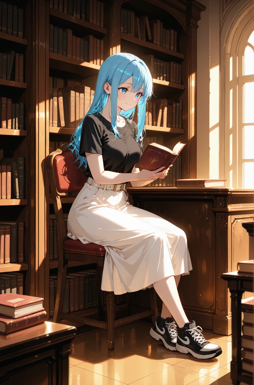 読書中