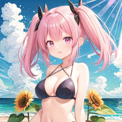 ひまわり咲いてるよー