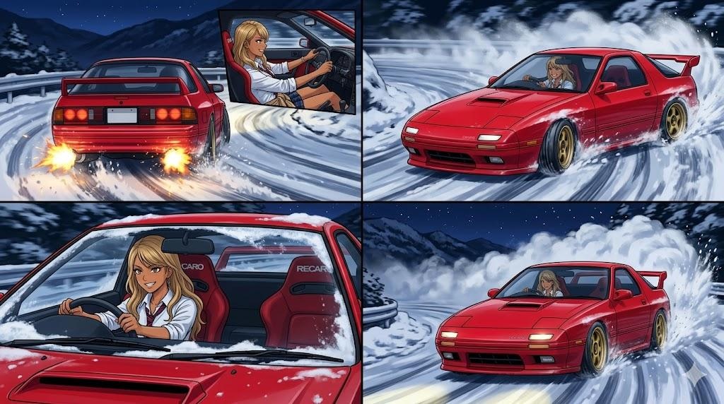 うちの子達のコーナーリング