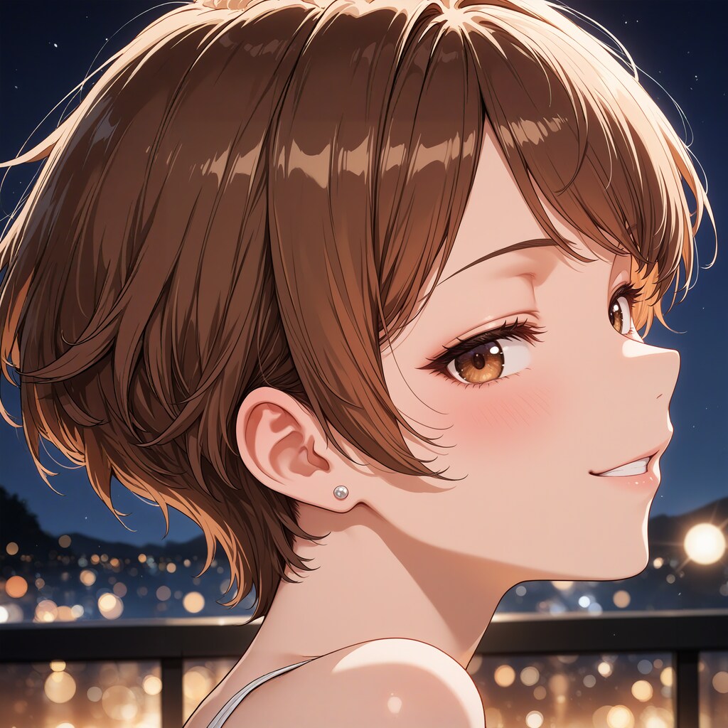 耳が主役の横顔