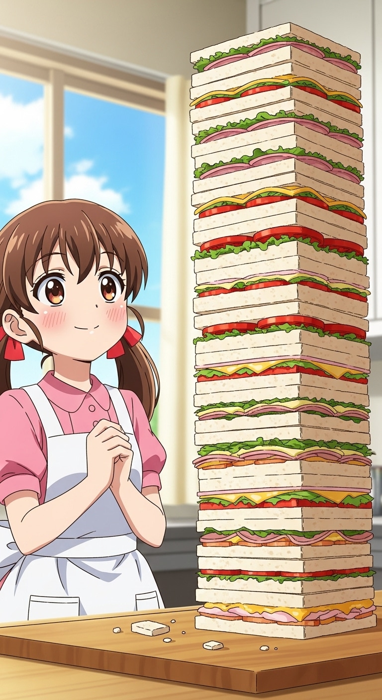 でかいサンドウィッチ | の人気AIイラスト・グラビア