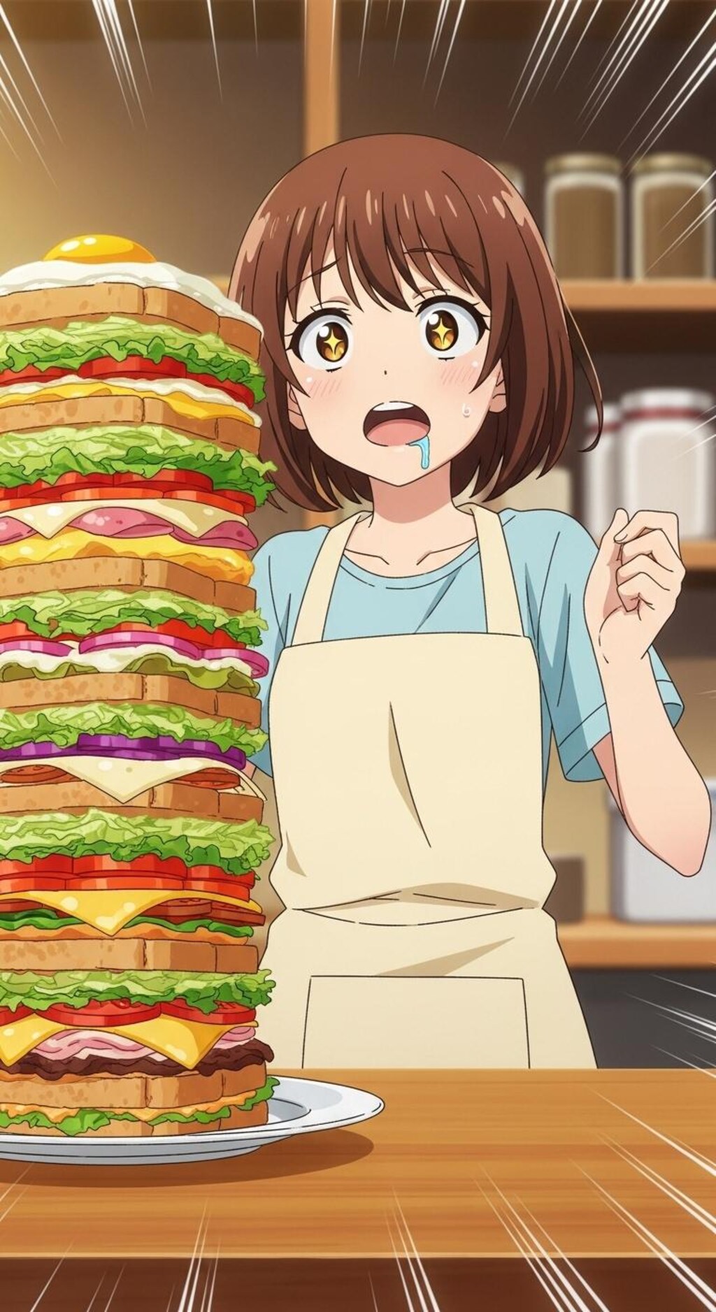 でかいサンドウィッチ