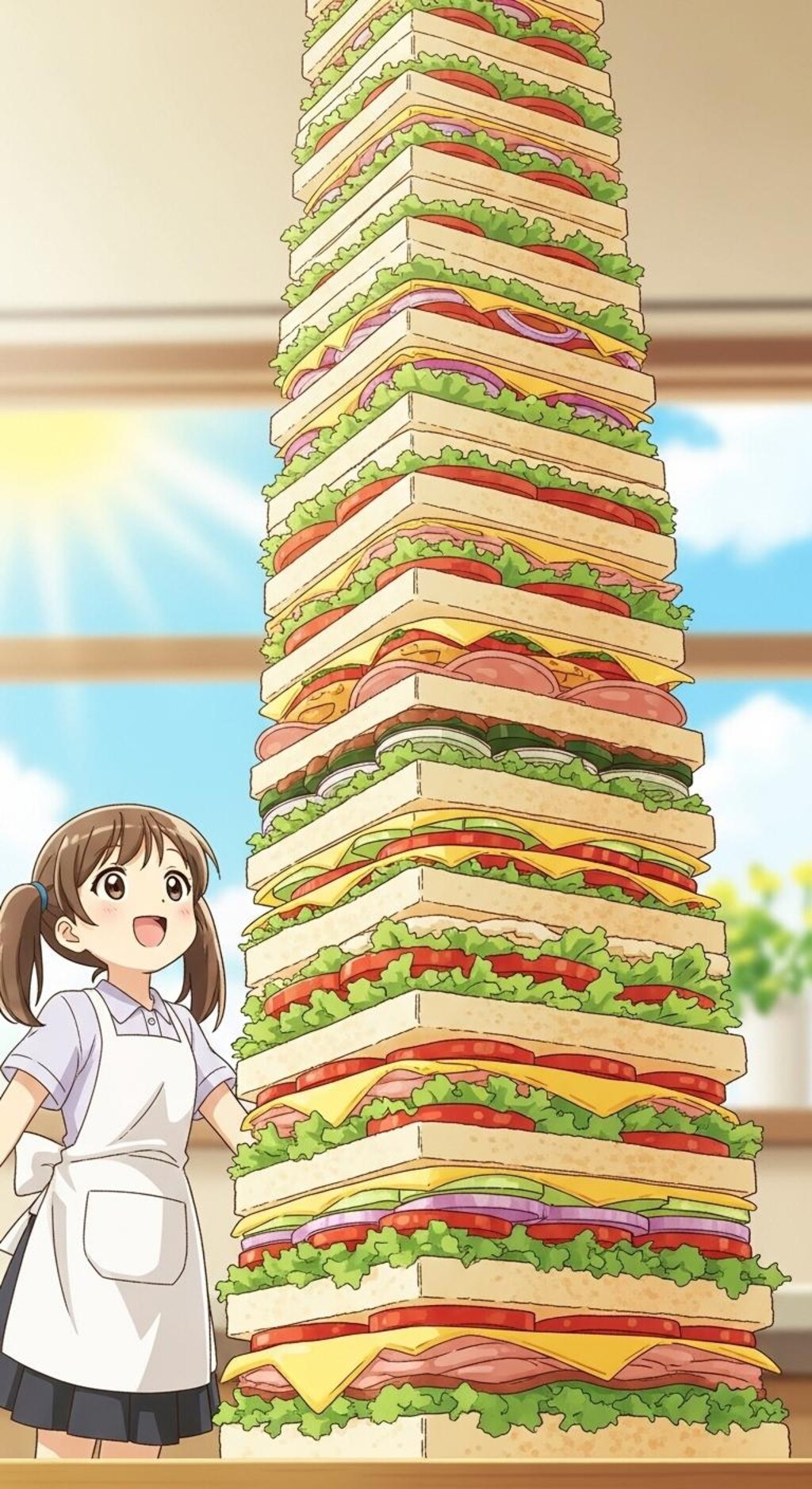 でかいサンドウィッチ