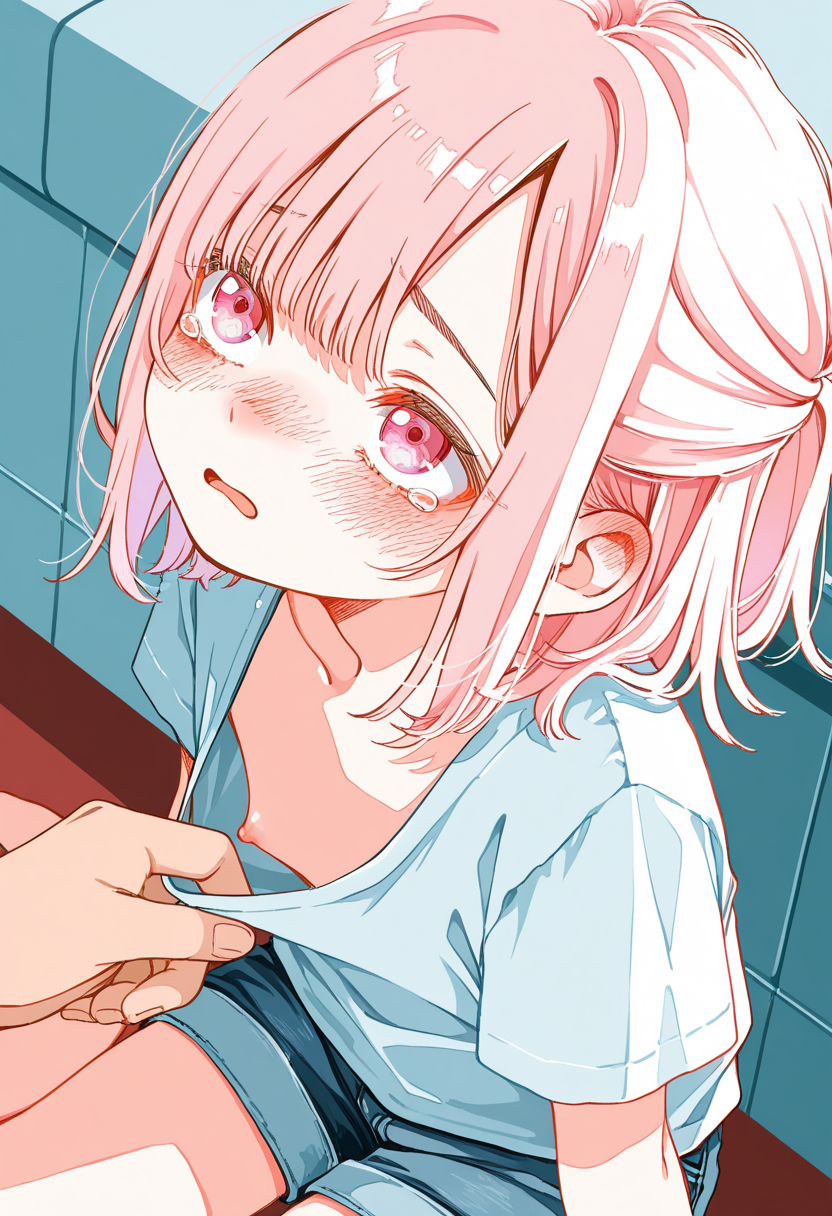 いたずらされている隣の家の女の子