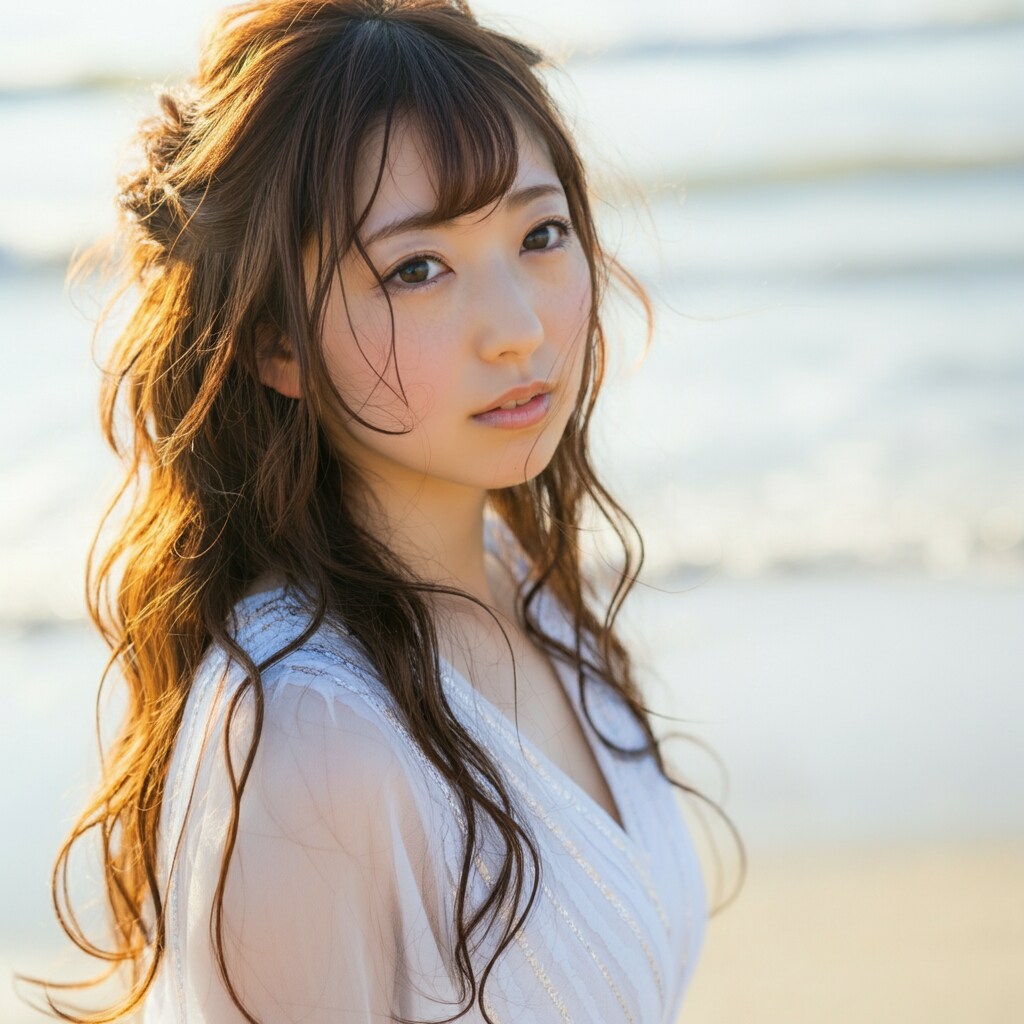 wavy hair up