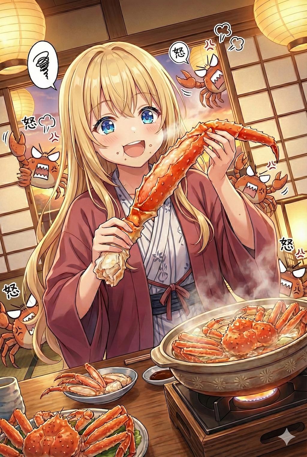 カニおいしすぎますー