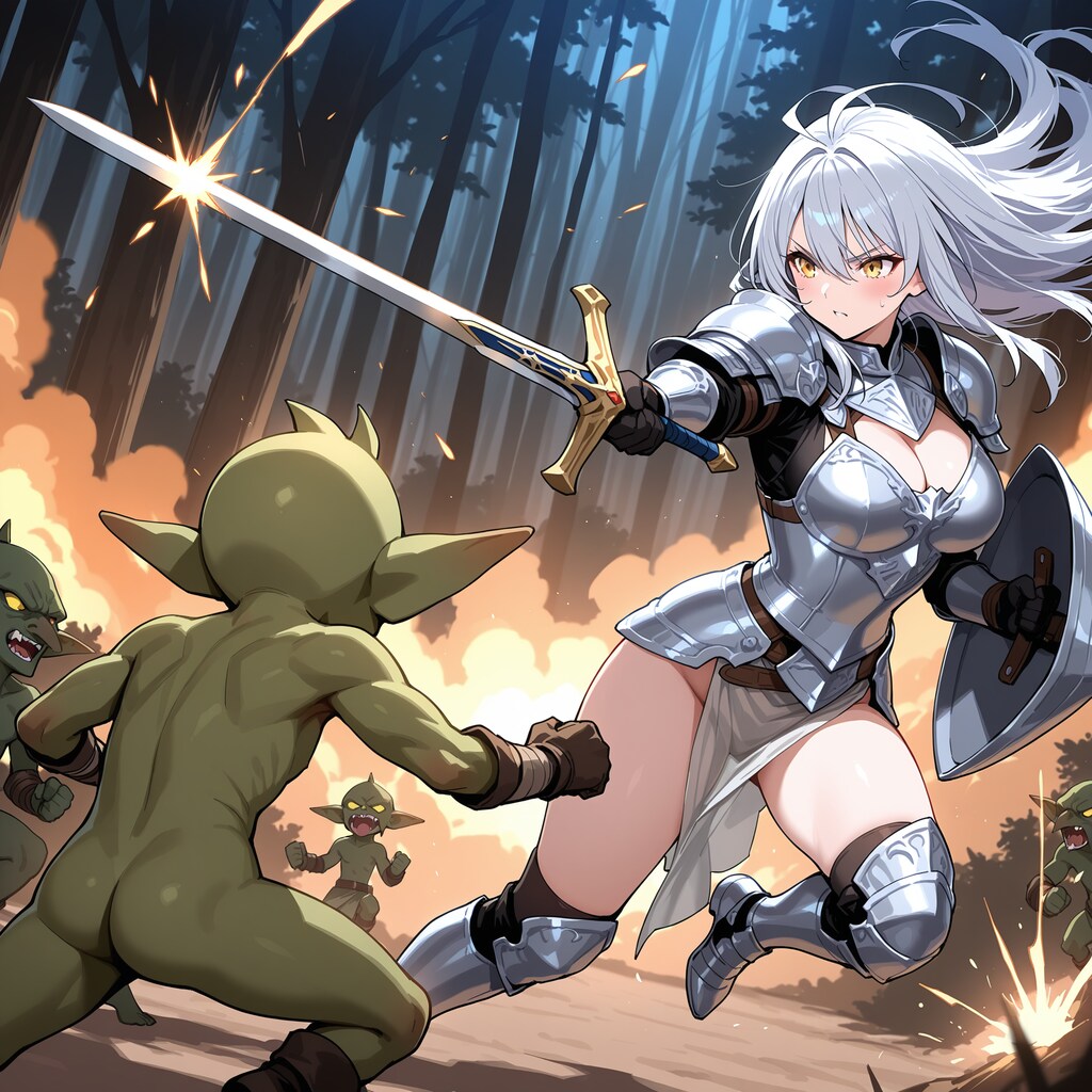 ゴブリンと女騎士