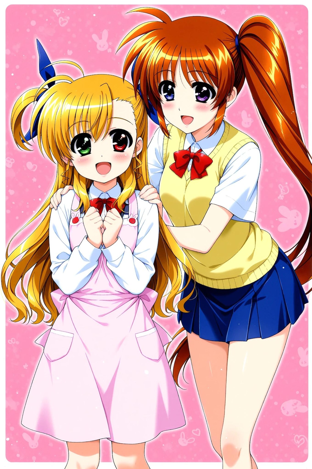 ヴィヴィオ➡　久しぶりのお手伝いだね　　なのは➡　そうだね