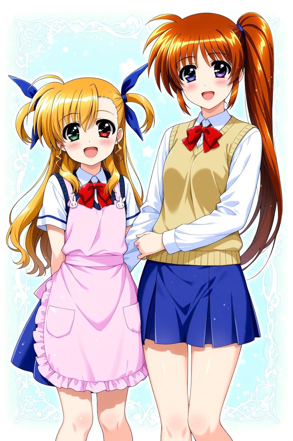 ヴィヴィオ➡　久しぶりのお手伝いだね　　なのは➡　そうだね