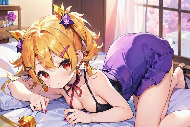 きーにゃんのベット姿