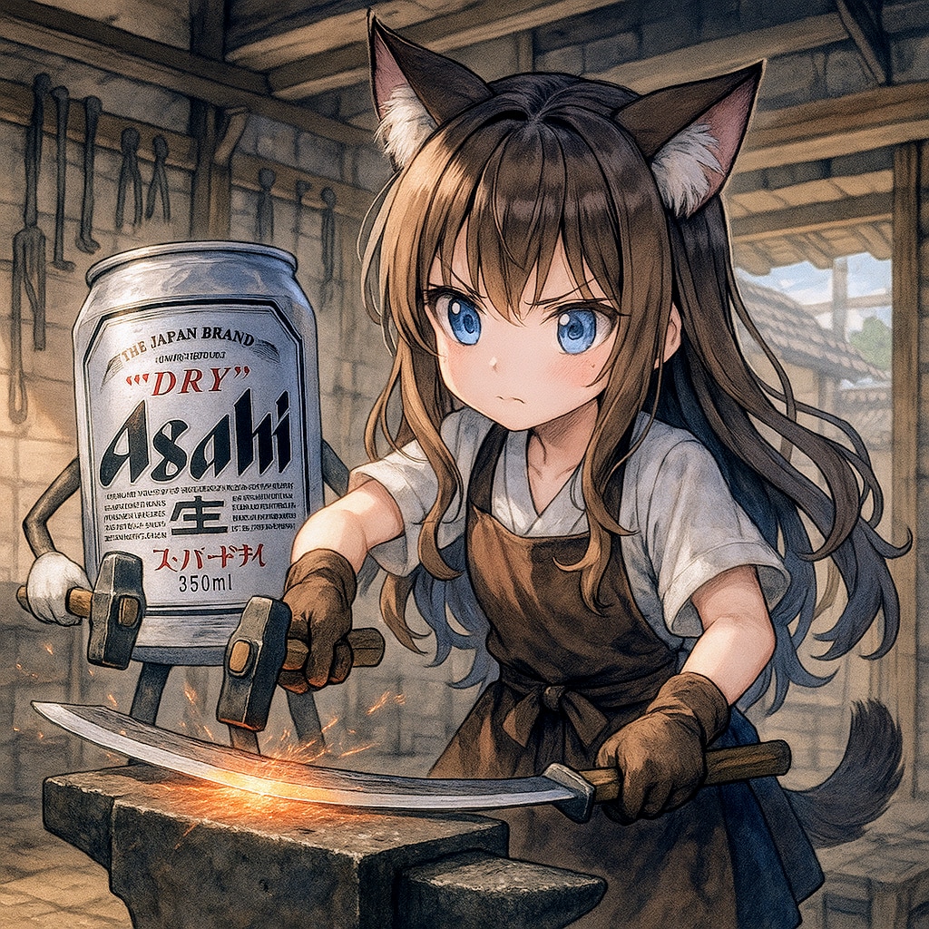 刀を打つ小さな女の子 | の人気AIイラスト・グラビア