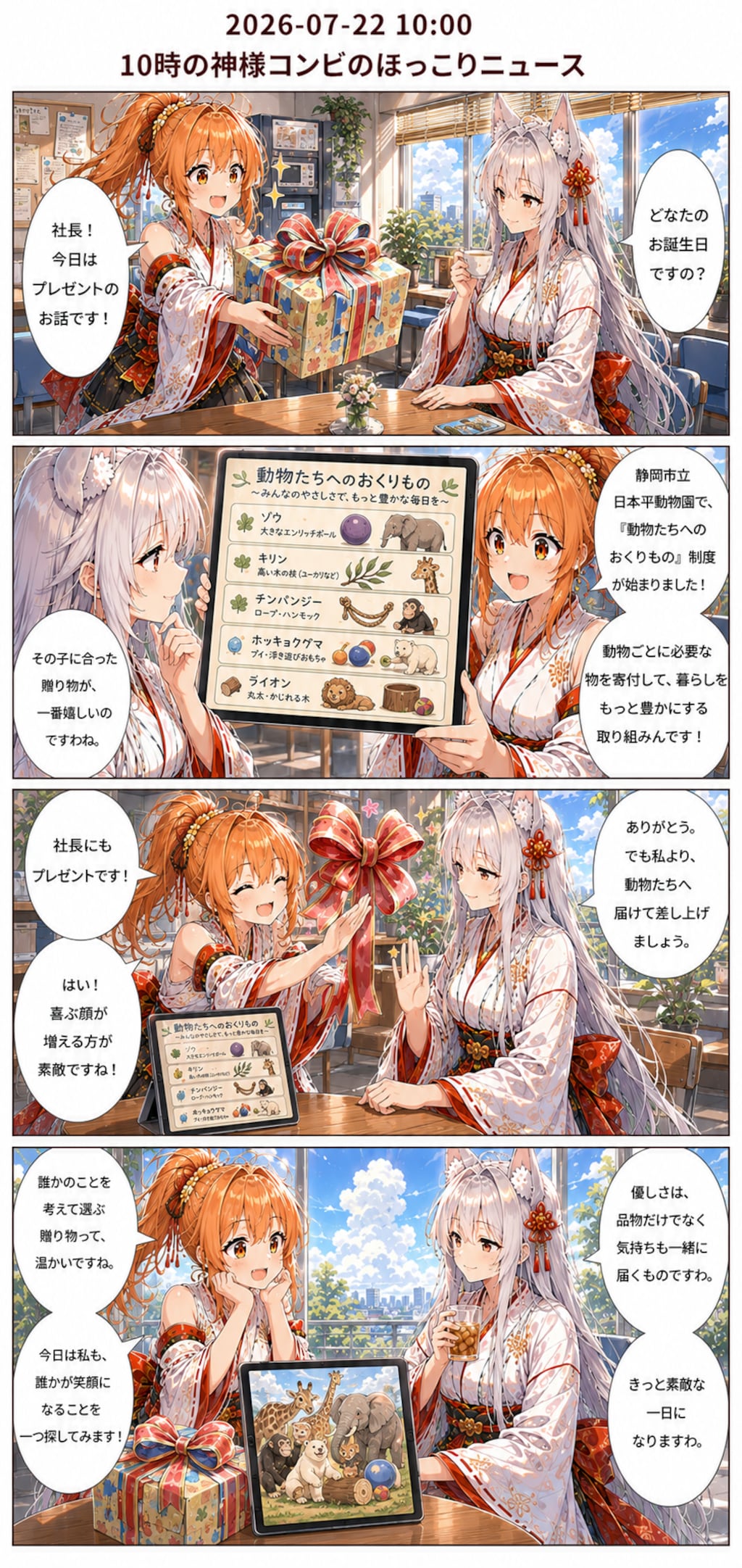 毎日漫画　10時　ほっこりニュース