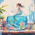 机の上の人魚 2 5枚目
