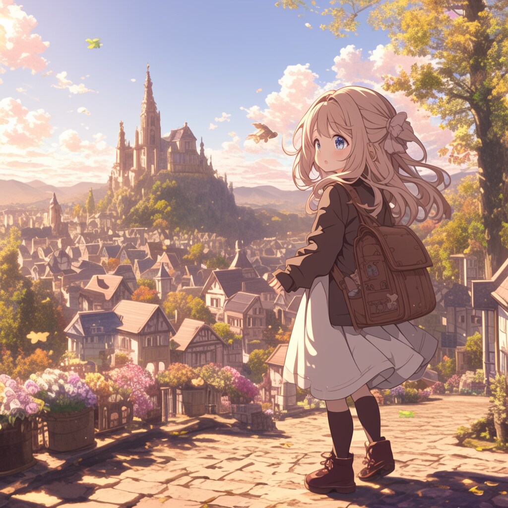 コークの街と女の子 The city of Cork and the girl | の人気AIイラスト・グラビア