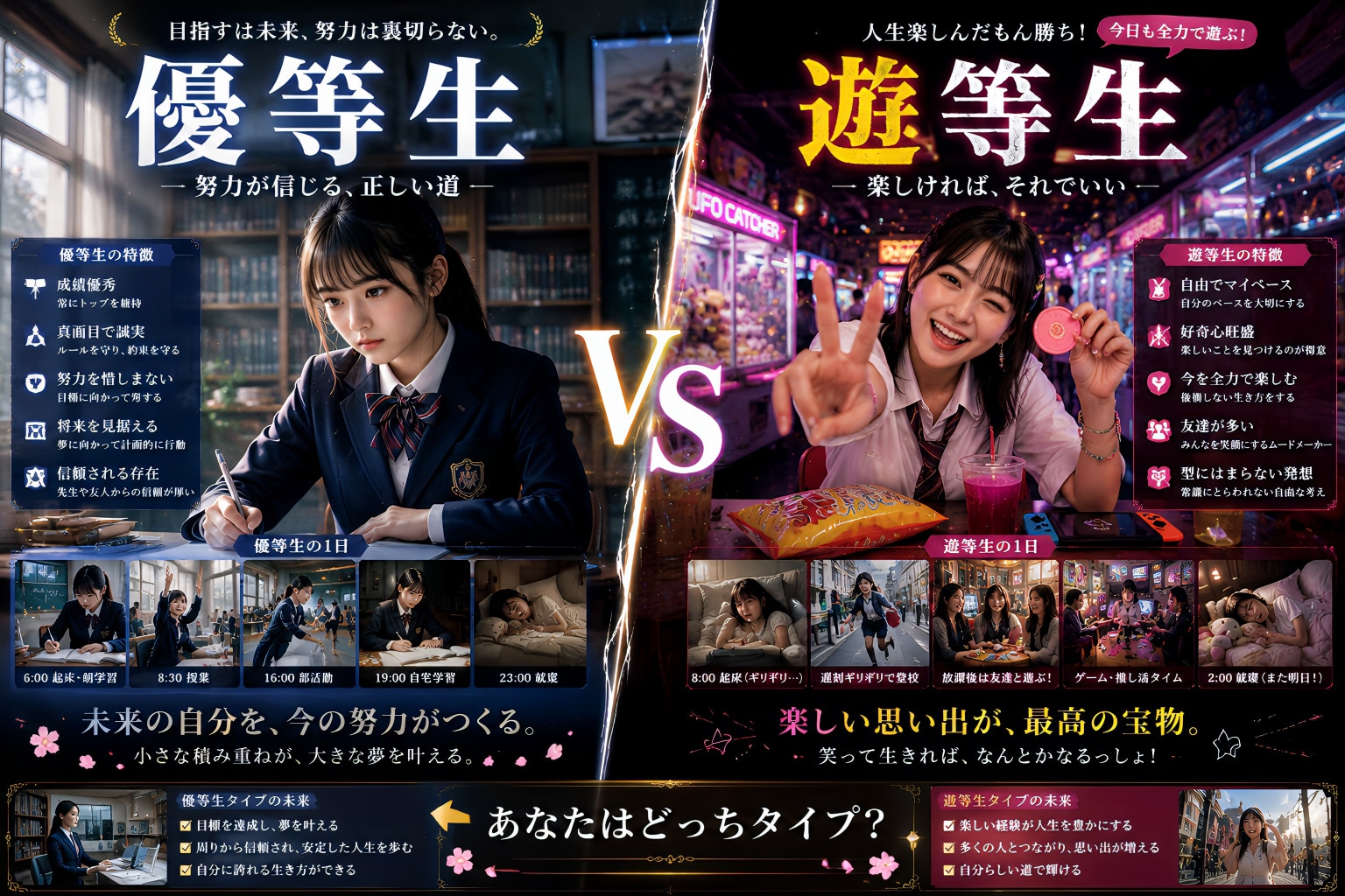 優等生 → 遊等生
