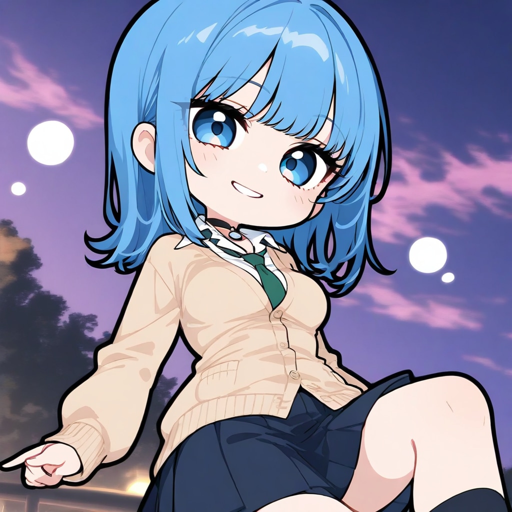 黄昏時の眞琴ちゃん