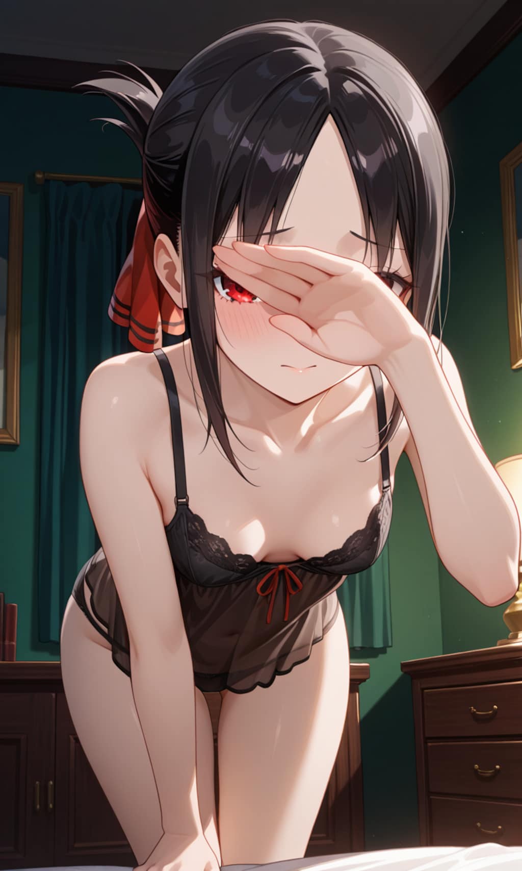 恥ずかしいパネル写真のかぐやさん