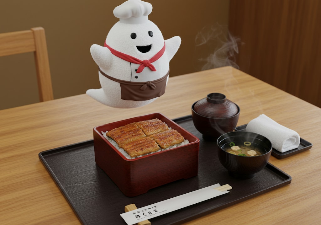 土用丑の日に鰻重セットを御出しするお化けシェフ達