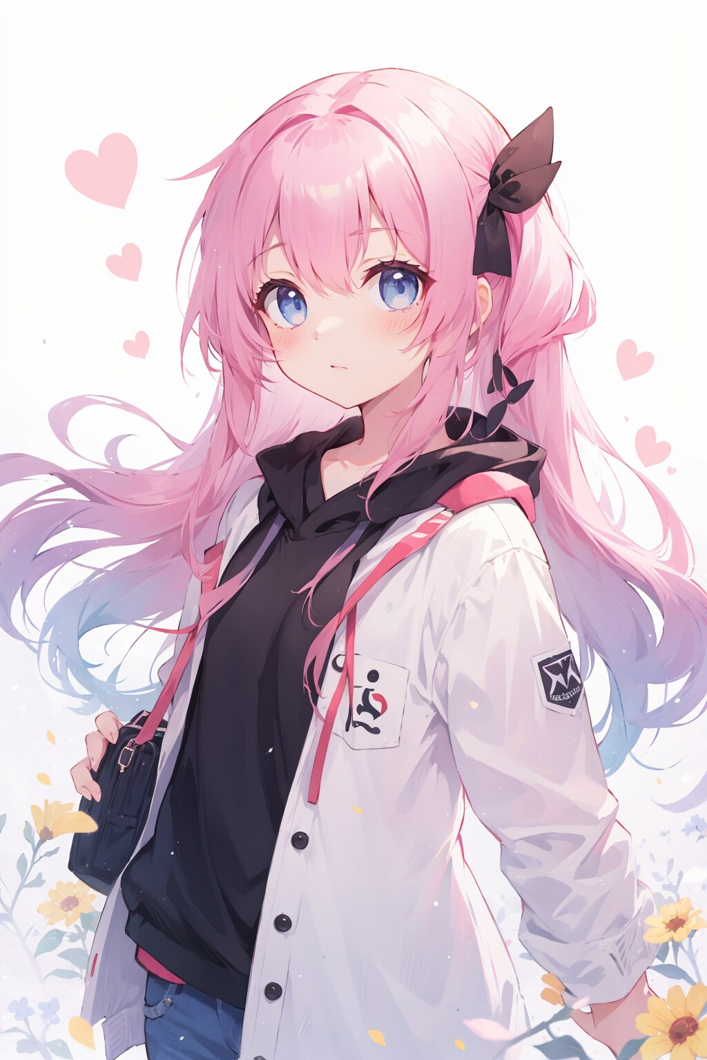 ピンクヘアの女の子
