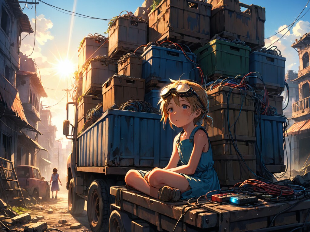 廃墟の少年少女