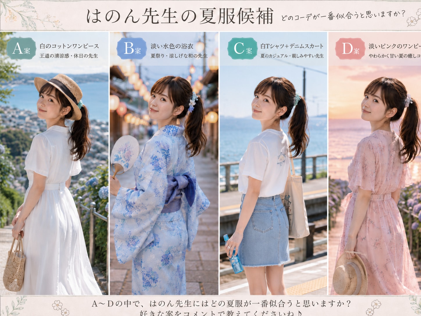はのん先生、夏服総選挙