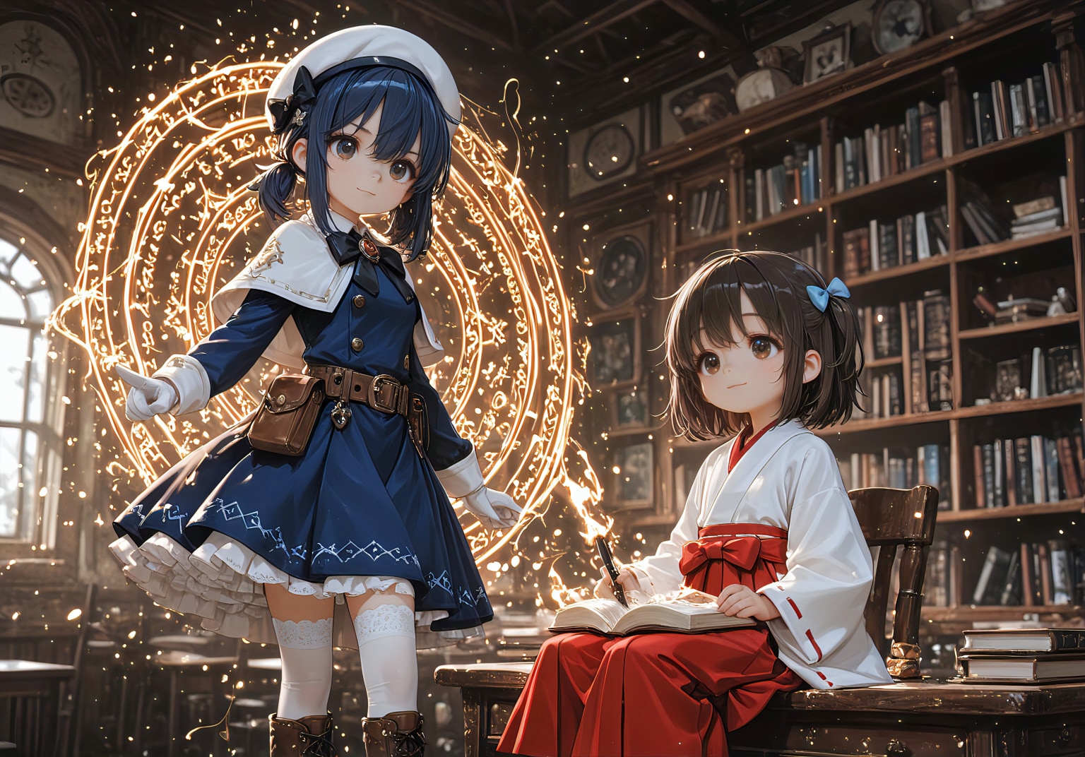 蒼き師匠と小さな花巫女