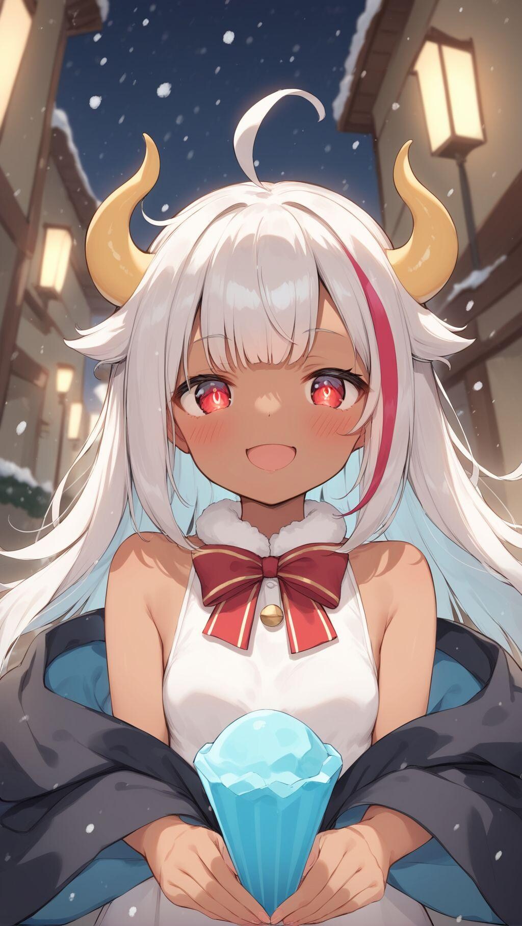 長い間雪まつりにいました。