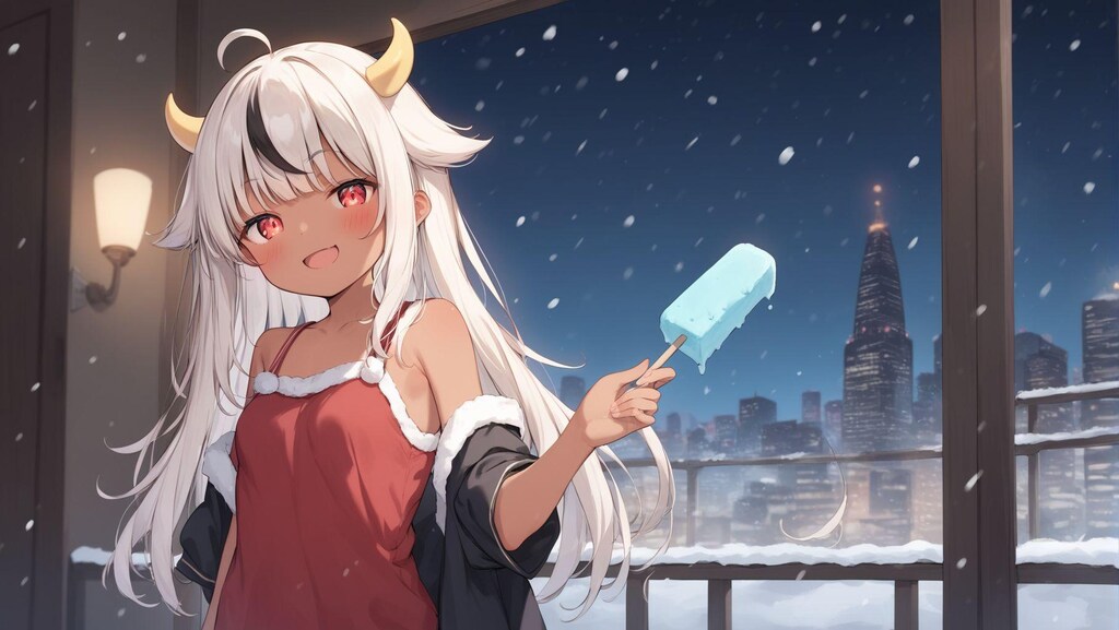 長い間雪まつりにいました。