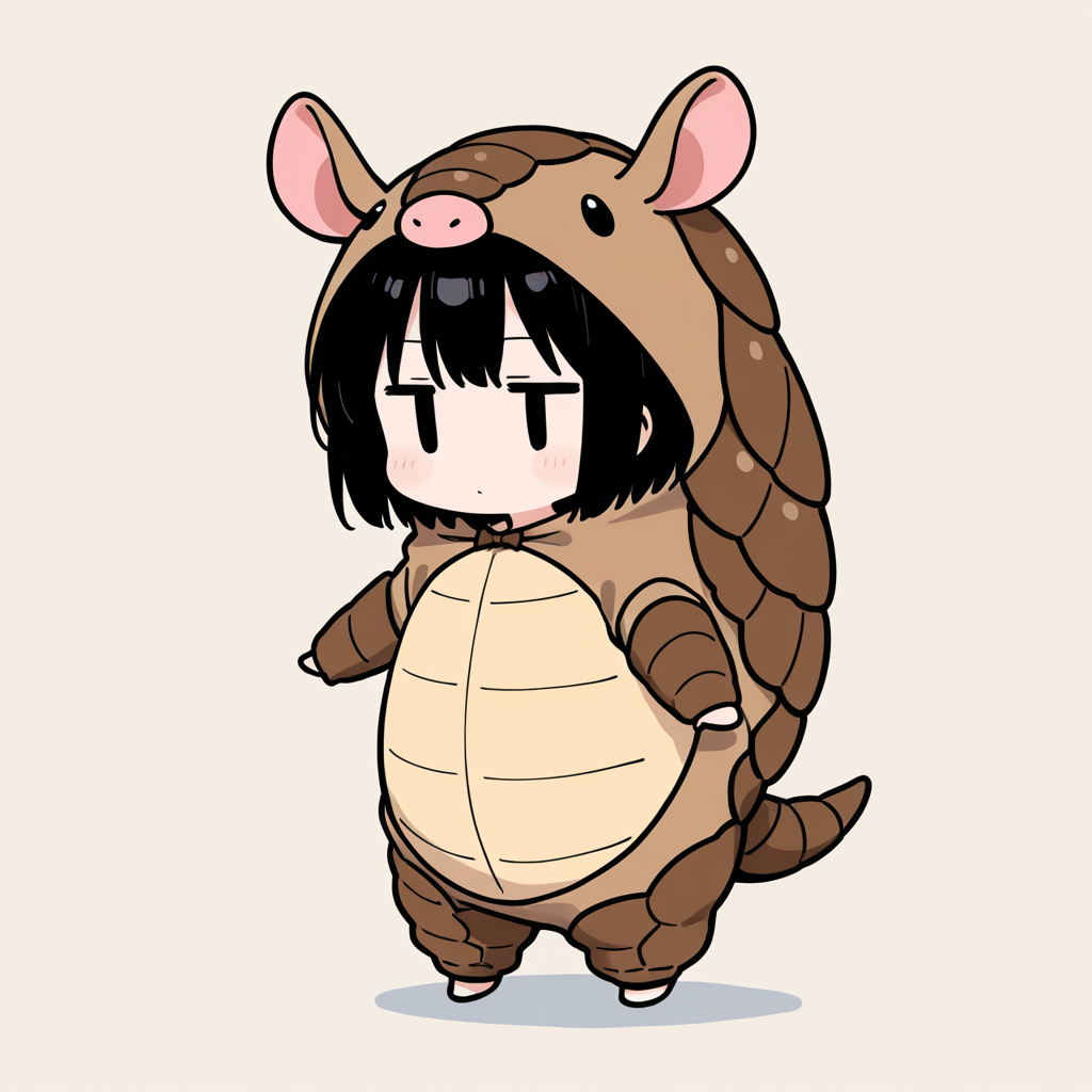 着ぐるみ着せ替え（アルマジロ）