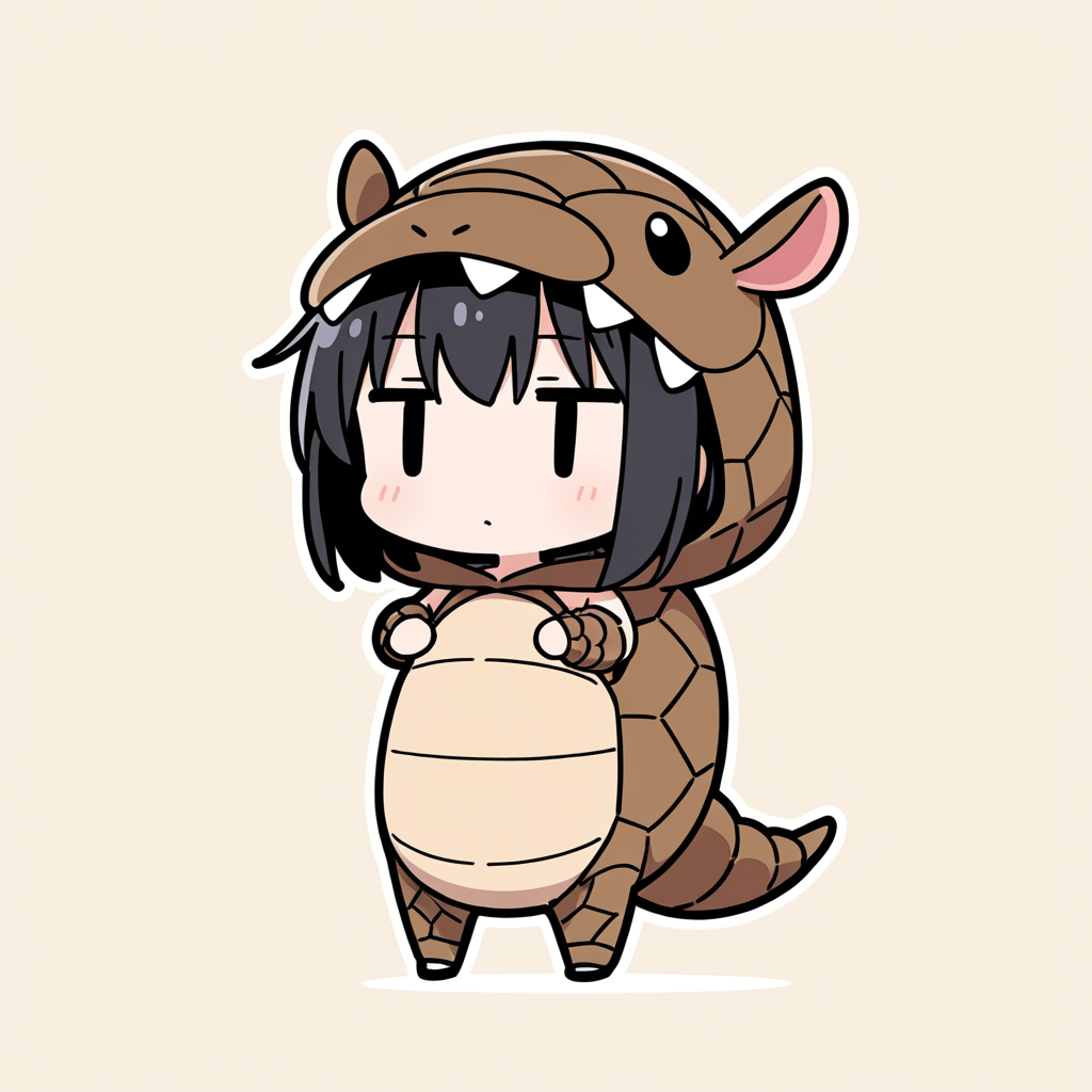 着ぐるみ着せ替え（アルマジロ）